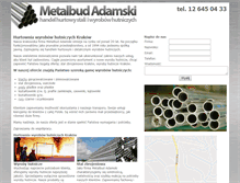 Tablet Screenshot of metalbud-adamski.pl